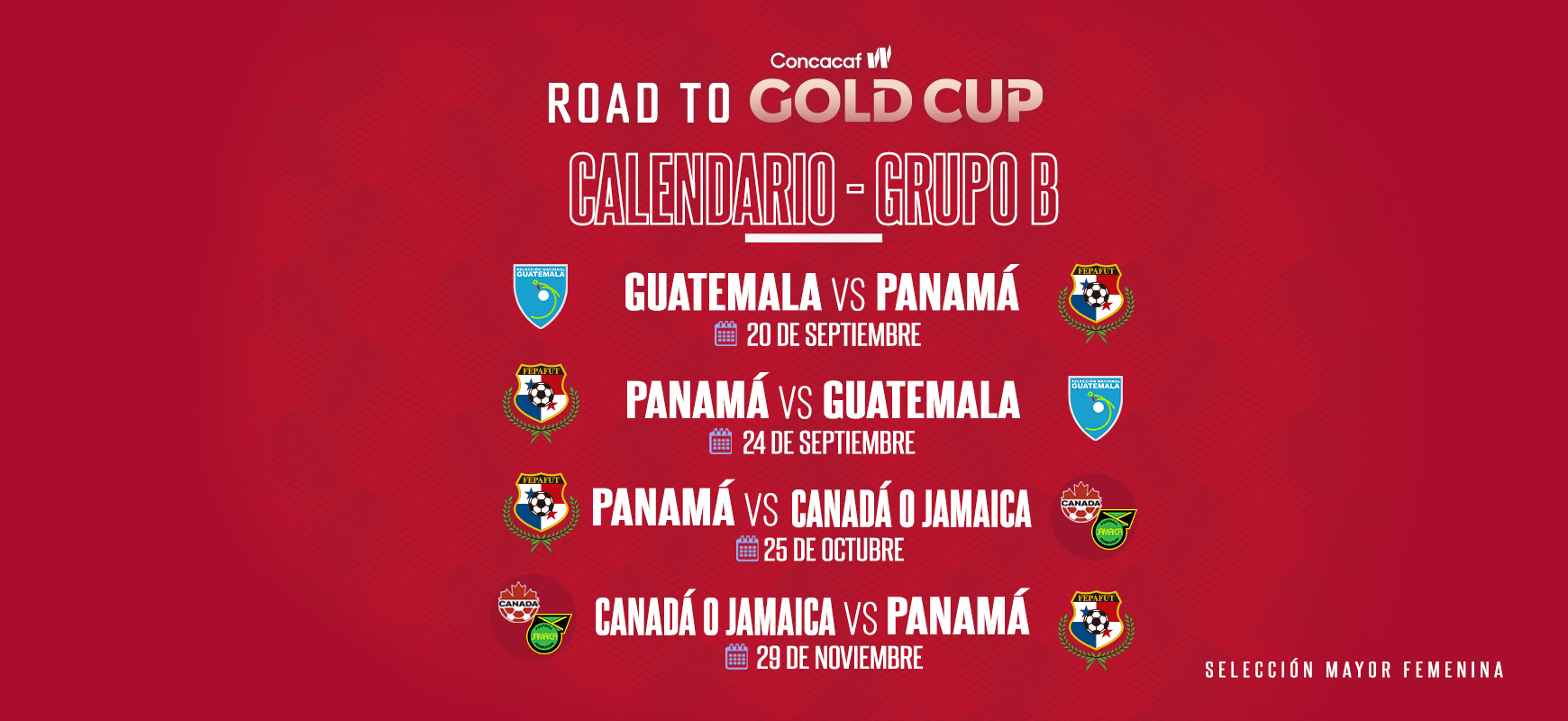 Concacaf Anunci El Calendario Para La Clasificatoria A La Copa Oro W 